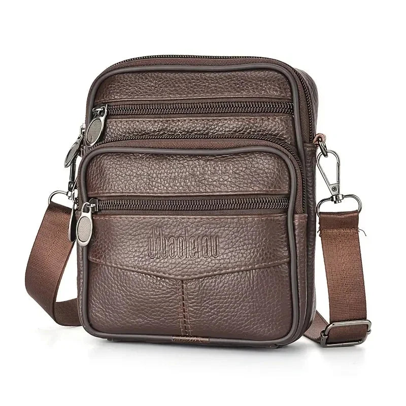 Men's Crossbody Bags: Small or Large, Genuine or Vegan Leather?