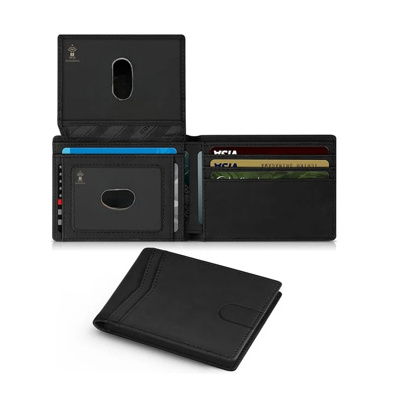 ארנק דק לגבר עם הגנת RFID וחלון לתעודה – תמונה 2