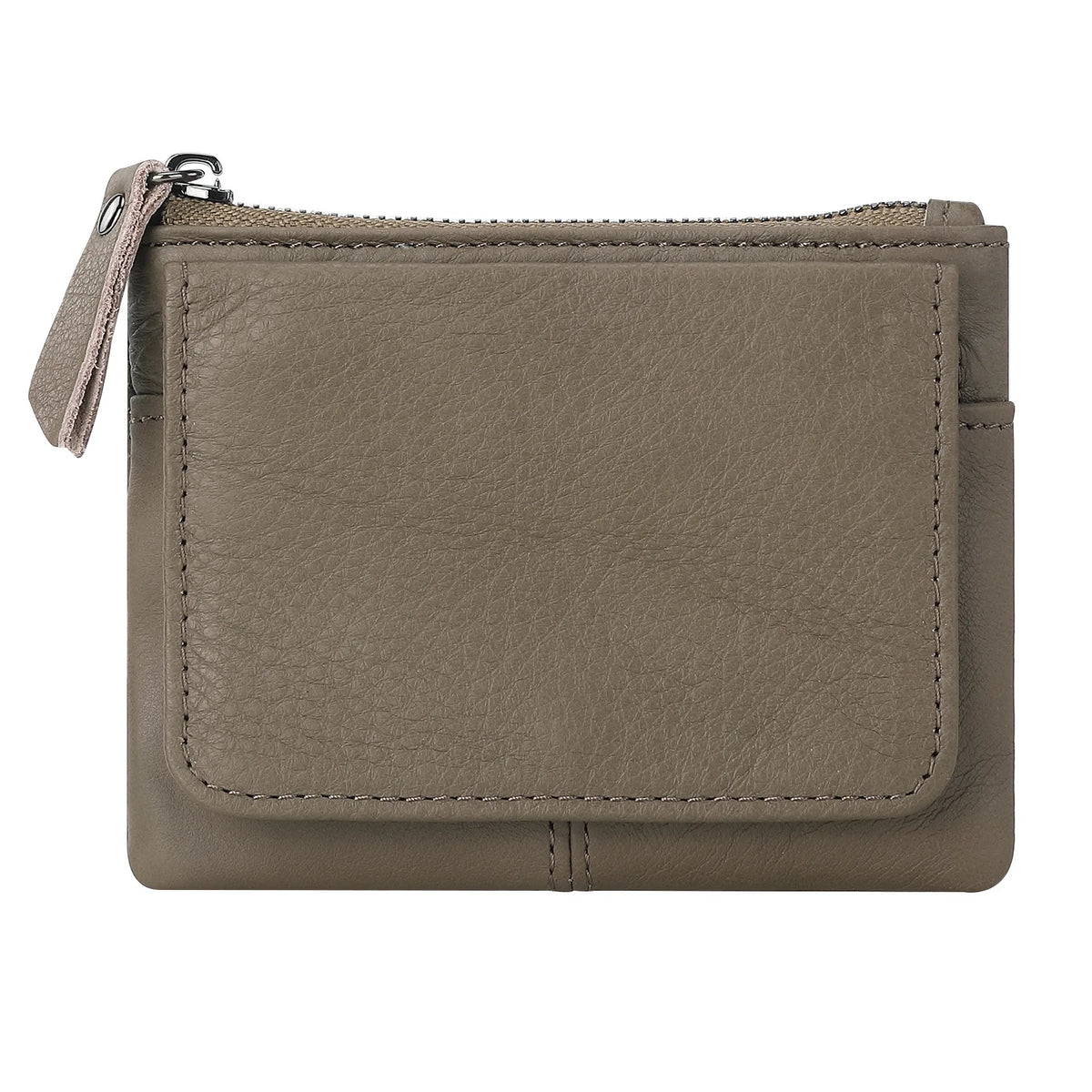 ארנק כרטיסים ומטבעות מעור בקר עם רוכסן – תמונה 12
